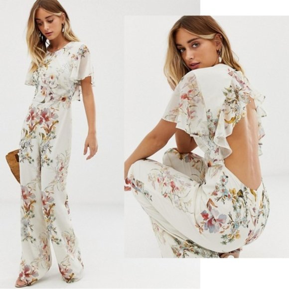 hope and ivy floral jumpsuit